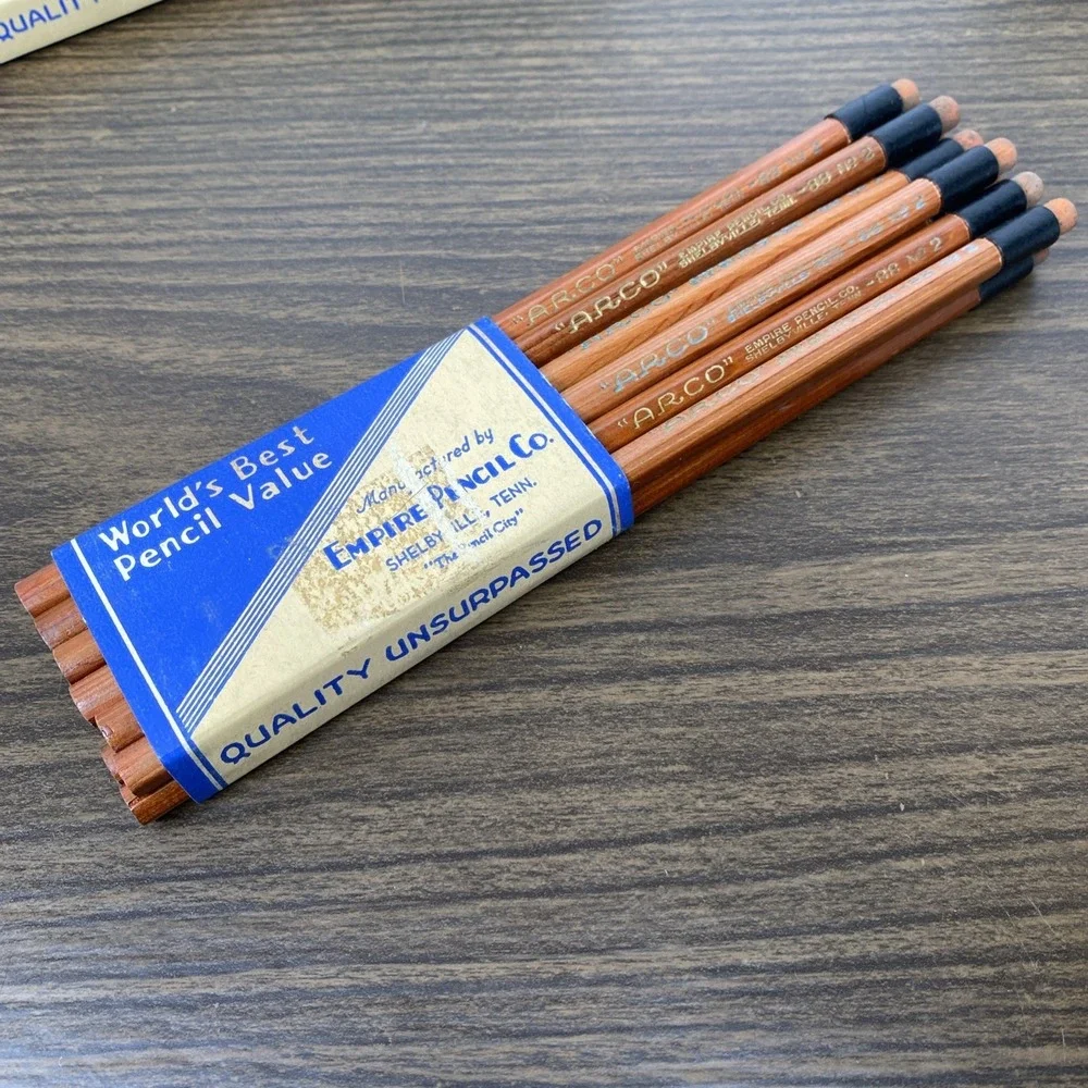 VTG 1 Dozen UNSHARPENED Empire Pencil Co 